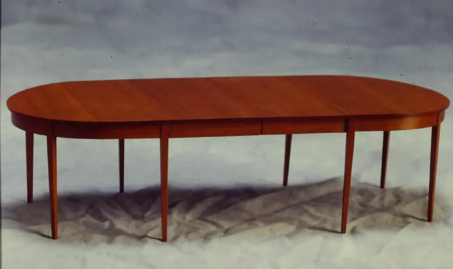 Shaker Style D-Ring Table - Handcrafted 1/12 scale miniature in Cherry by Scott Dillingham