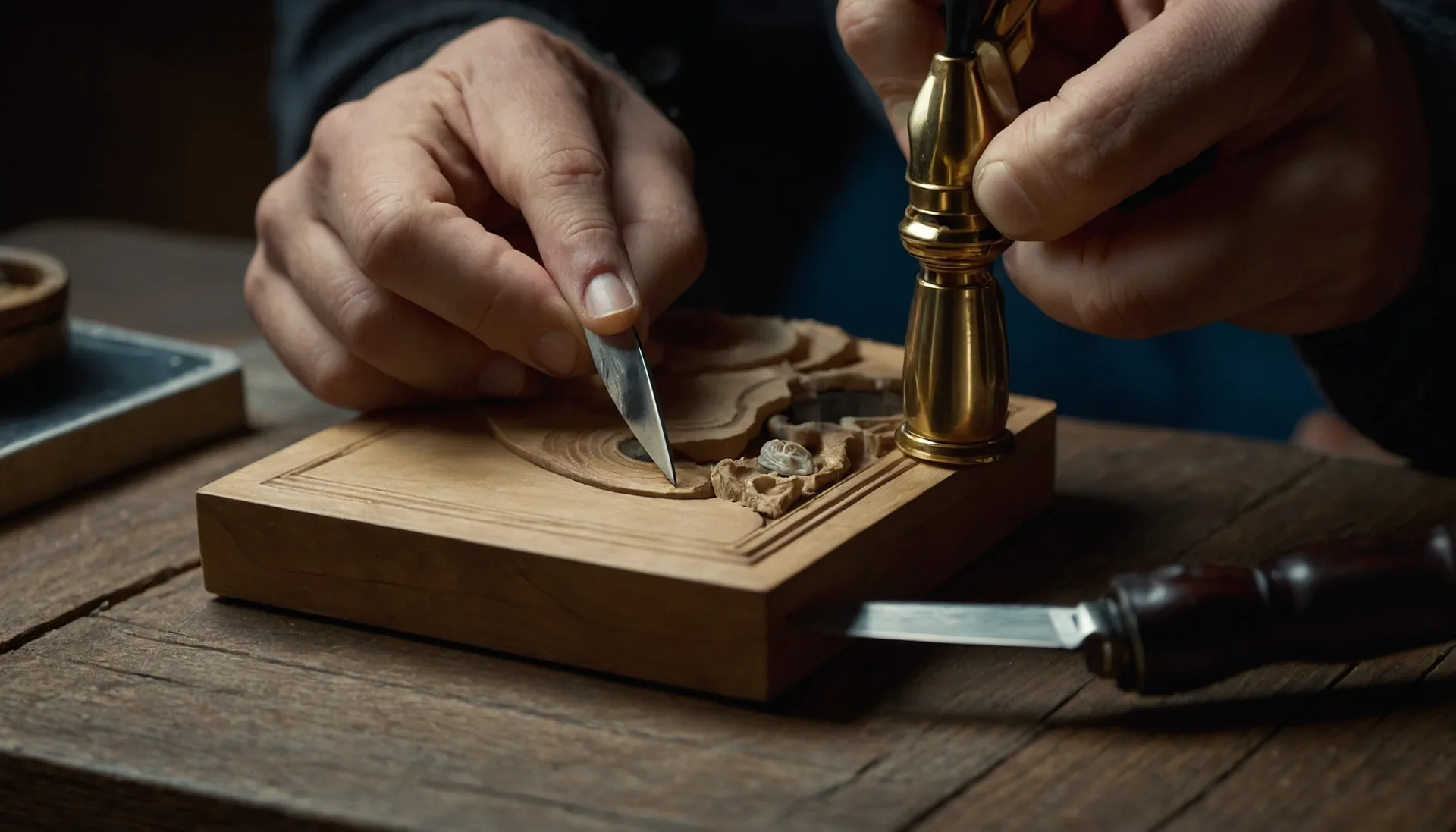 Step 05: Carving & Detail - Miniature furniture making process by Scott Dillingham