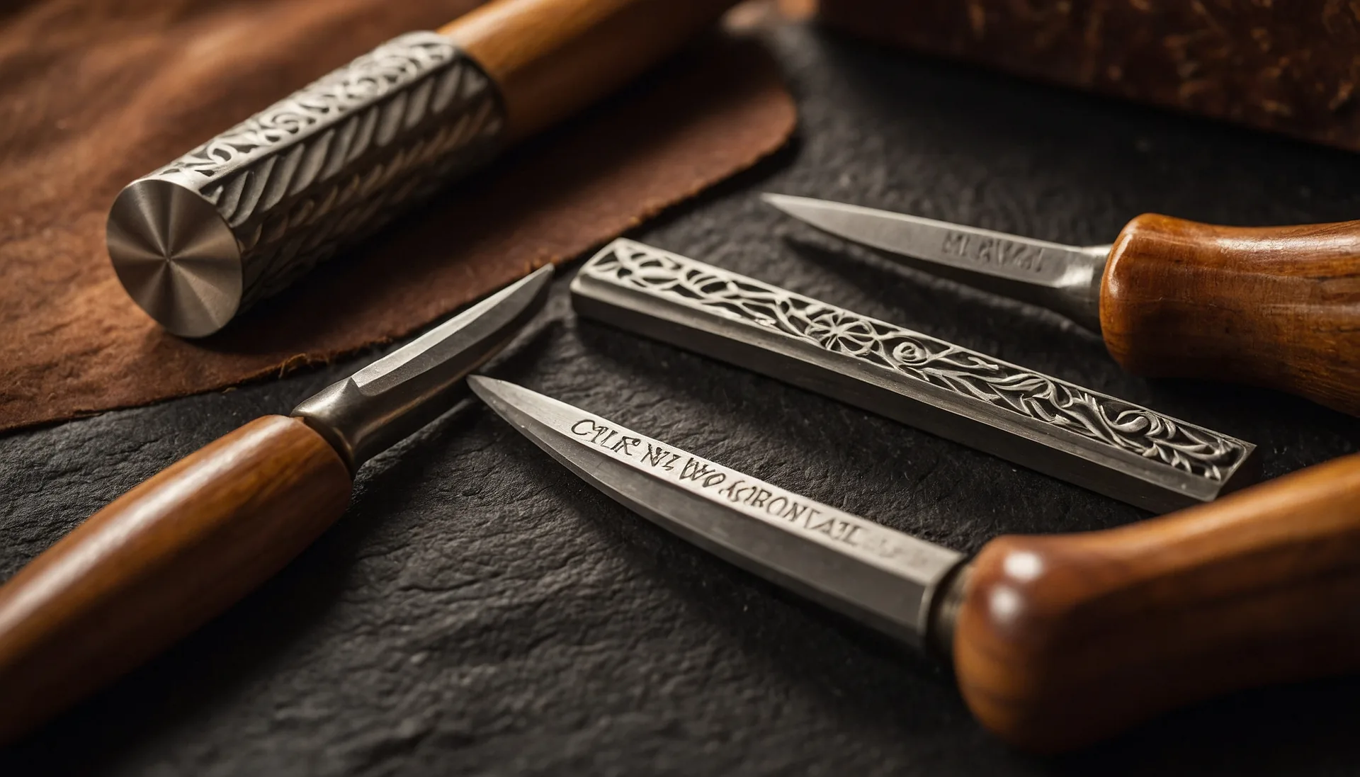 Micro Chisels & Gouges used for handcrafted 1/12 scale miniature furniture making